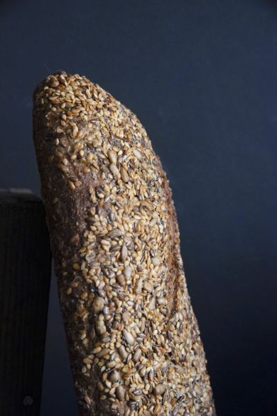 Una barra de pa de llavors